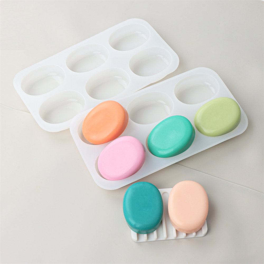 6 Holes Round Oval Silicone So - Soap Making Kit For Beginners review and price