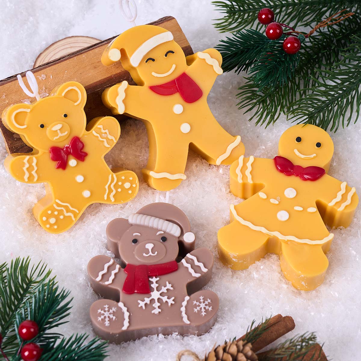 Gingerbread Man Bear Silicone  - Soap Making Gifts review and price
