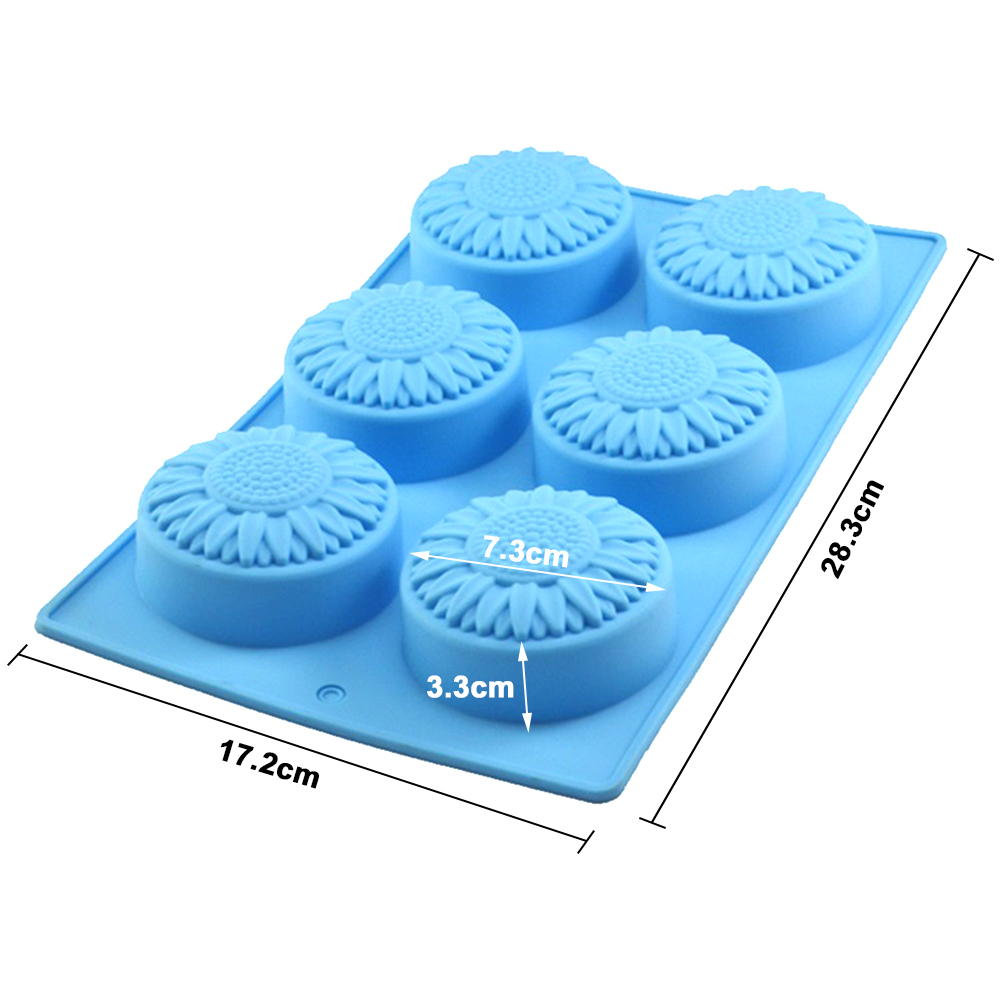 6 Cavity Silicone molds Flower - Soap Making Kit For Beginners review and price